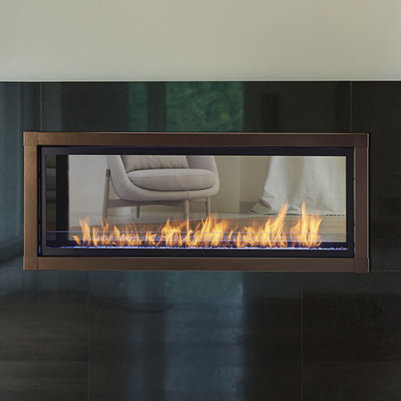 48" Artisan IntelliFire Touch 2.0 See-Thru Vent Free Linear Fireplace (Electronic Ignition) - Monessen